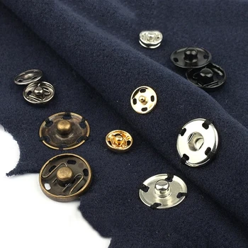 50 Takım 8-30mm Metal Basın Çiviler Düğmeler Scrapbooking Görünmez Yapış Bağlantı Elemanları Düğme Dikiş Çocuk Gömlek Ceket Aksesuarları