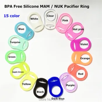 Chenkai 500 adet BPA Ücretsiz Silikon Emzik zinciri Adaptörü Tutucu Yüzük Kukla Yüzük MAM yüzük Peçete NÜKLEER