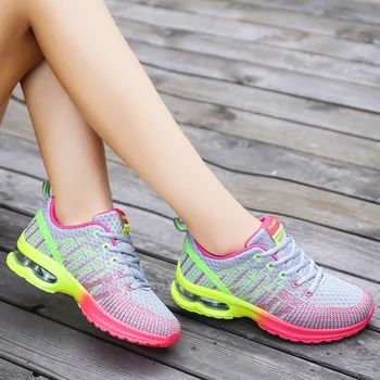 Kadın hava yastığı Ayakkabı Kadın Rahat Nefes Sneakers Ayakkabı Yeni Moda Koşu Spor vulkanize ayakkabı
