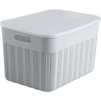 Şeffaf plastik saklama kabı kapaklı taşınabilir giysi saklama sepeti ev masaüstü eşyalar aperatif makyaj organizatör saklama kutusu mx10141123