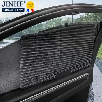 1 Adet Araba Otomatik Geri Çekilebilir Şemsiye Araba yan pencere tel ağı UV Koruma Perdesi Katlanabilir Perde Güneşlik