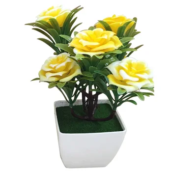 1 Adet Bonsai Masaüstü Bitkiler Saksı yapay çiçekler Dekorları Ev Dekorasyon Süs Ev Odası Masa Performans Sahne Dekor