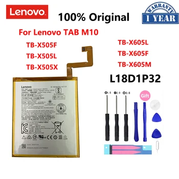100 % Orijinal Yeni L18D1P32 4850mAh lenovo için batarya Tab M10 TB-X605L TB-X605F TB-X605M TB-X505X X505L X505F Batterij Bateria