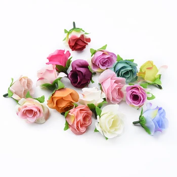 12 Adet Sevgililer Gül Kafa İğne Sahte Çiçekler Scrapbooking Düğün Gelin Aksesuarları Gümrükleme Ev Dekor Dıy Hediyeler