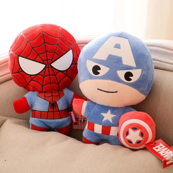 13 cm Süper Kahraman Thor Kaptan Amerika Demir Adam Hulk Örümcek Adam Örümcek Adam Cosplay Kostüm Bebek peluş oyuncak Noel Hediyesi