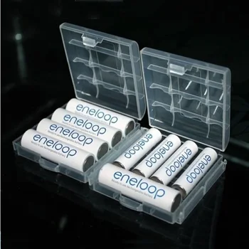 2 ADET Taşınabilir Renkli Pil saklama kutusu Sert Plastik Saklama Kapağı AA / AAA Piller Taşınabilir Yüksek Kaliteli Pil Kutusu