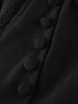 2022 Kadınlar Seksi Bandaj Lacing up Siyah askı elbise 3 katmanlı Ahşap Kulaklar Ruffles Hem Kek Mini Tatil Elbise