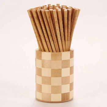 2022 Yeni Doğal Bambu Ahşap Çubuklarını Sağlıklı Çin Kömürleşme çubuklarını Yeniden Kullanılabilir Hashi Suşi Gıda Sopa Sofra