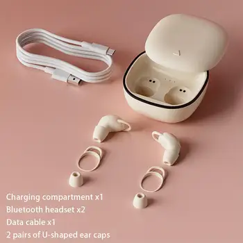2023 Yeni Görünmez Auriculares Bluetooth Kulaklık TWS kablosuz kulaklıklar Kulak İçi Kulaklıklar Mic ile Uyku Kulakiçi Mini Ambie