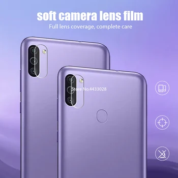 2in1 Koruyucu Film İçin Samsung S21 FE S20 FE 5G S20 Lite S10 Lite Kamera Lens Ekran Koruyucu İçin A71 A51 A21 A21S F41 Cam
