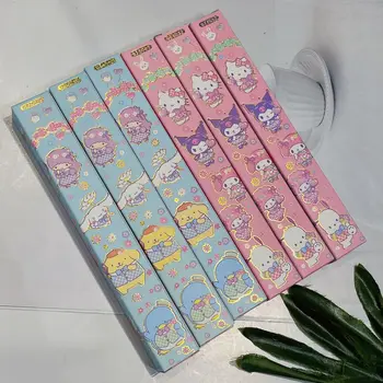36 adet / tam kutu Kawaii Sanrioed Anime Karikatür serisi Küçük e n e n e n e n e n e n e n e n e n e yıldız Kuromi Puding köpek yaratıcı sevimli kırtasiye kör kutu kalem