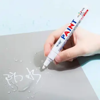 4/2/1 adet / grup Metal Metalik Dolgu boya kalemi El Sanatları Malzemeleri Su Geçirmez Yağ keçeli kalem beyaz renkli kalem seti Lastikleri