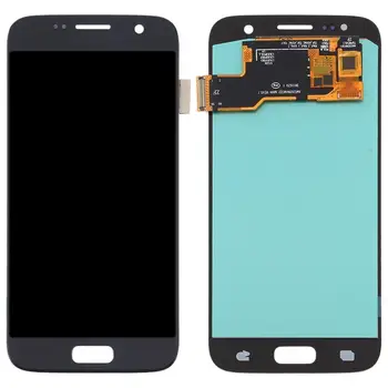 5.1 inç Galaxy S7 OLED Malzeme LCD Ekran ve Sayısallaştırıcı Tam Meclisi Samsung Galaxy S7 G930F G930FD G930W8