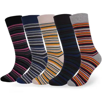 5 Pairs Sonbahar Kış Rahat erkek çorabı Büyük boy şerit çoraplar Adam Son Tasarım Giyim Moda Tasarımcısı Tarzı Pamuk