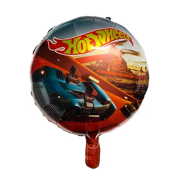 50 adet Sıcak Tekerlekler Doğum Günü Balonları Yarış Araba Balon Satış Toplu 18 inç