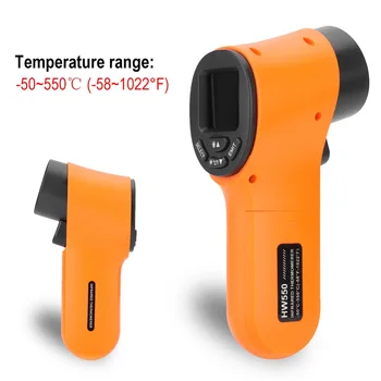 -50 ila 550°C temassız Termometre Dijital Kızılötesi IR Lazer Termometre Termal Kamera Termometre Tabancası İle C / F Dönüşüm