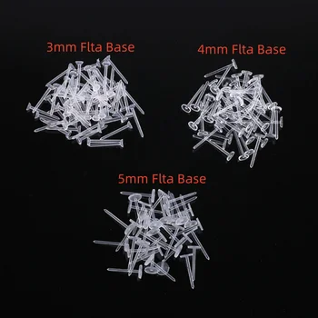 500/1000 Çift Düz Plastik Küpe Tabanı kulak pimi Silikon Kauçuk Sırt Seti Takı yapma malzemeleri Kiti Aksesuarları Malzemeleri