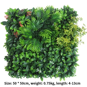50x50CM Yapay Yeşil Bitki Çim Ev Bahçe Duvar Güzelleştirme Düğün Yeşil Plastik lLawn Mağaza Arka Plan Görüntüsü Çim