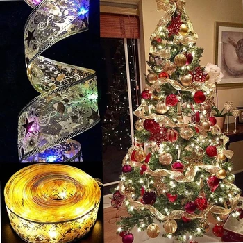 5M Noel Ağacı Dekorasyon Şerit ışıkları Flaş Peri İşık Noel Dekorasyon 2023 Süsler Yeni Yıl Yaylar Dize ışıkları