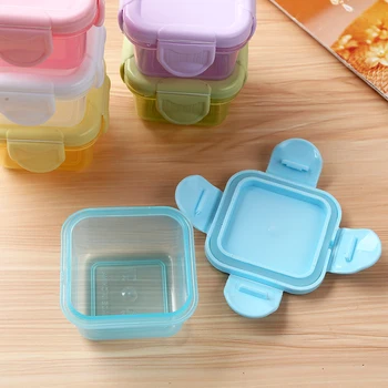 60ML Mutfak saklama kutusu Küçük Plastik Kaplar Hava Geçirmez Gıda saklama kapları Nem geçirmez Gıda Saklama Kabı