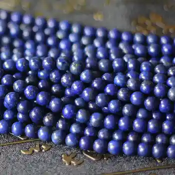6mm Gerçek Lapis Lazuli Yuvarlak Boncuk 15 