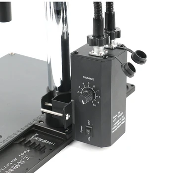 6W 6500K Çift LED Gooseneck İşık Ayarlanabilir Spot İşık Lambası Endüstriyel Mikroskop Aydınlatıcı Stereo Mikroskop İçin