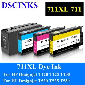 711XL 711 mürekkep HP için kartuş 711xl mürekkep kartuşu için HP Designjet T120 T125 T130 T520 T525 T530 boya mürekkep ile