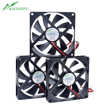 ACP9015 9.2 cm 92mm fan 92x92x15mm DC5V 12V 24V Çift bilyalı rulman Ultra ince soğutma fanı için uygun şasi güç inverteri