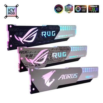 Alüminyum GPU Braketi Aorus 5V3Pın VGA Tutucu RGB MSI ROG NVIDIA A-RGB Yatay Ekran Kartı Desteği Metal AURA 12V MOD Özelleştirmek