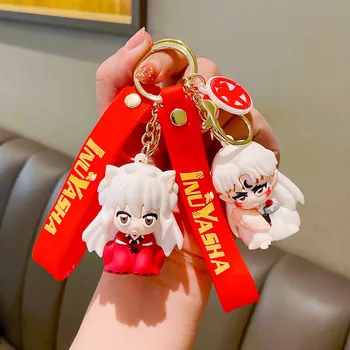 Anime Inuyasha Kolye Anahtarlık Anime Figürü moda takı Araba Anahtarlık Anahtarlık Anahtarlık Telefonu Çanta Süsleme Çocuklar için Hediyeler