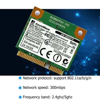AR5B225 Mini PCIe 300 M + Bluetooth 4.0 WLAN Wifi Kablosuz Ağ Kartı Masaüstü Bilgisayar Ağ Kartı 300 M Mini Pcı-E wifi adaptörü