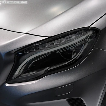Araba Far koruyucu film Füme Siyah Tonu Wrap Vinil Şeffaf TPU Sticker Mercedes Benz GLA Sınıfı X156 2013-2019