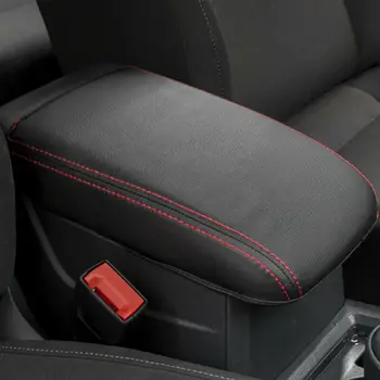 Araba Merkezi Kontrol Kol Dayama Kutusu Mikrofiber deri ayar kapağı Golf 6 İçin MK6 2010 2011 2012 2013 Araba kol dayama kapağı