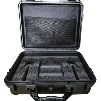 Araç kutusu ABS Plastik kutu 40x32x12cm darbeye dayanıklı enstrüman bavul köpük için uygun DY517 alet alet kutusu
