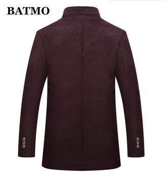 BATMO 2022 yeni varış sonbahar ve kış yüksek kaliteli yün kalın trençkot erkekler, erkek yün ceketler Palto, artı boyutu M-XXXL AL 03