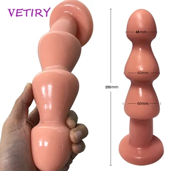 Büyük Anal Plug Büyük Yapay Penis Butt Plug Anal Boncuk Prostat Masajı Seks Oyuncakları Kadınlar için Erkekler Eşcinsel Mastürbasyon Anüs Genişletici Erotik Oyuncaklar