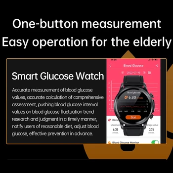 Cardıca Kan Şekeri akıllı saat EKG İzleme Kan Basıncı Vücut Sıcaklığı Smartwatch Erkekler IP68 Su Geçirmez Spor İzci