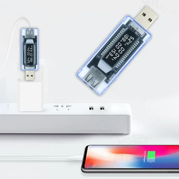 Dijital USB Telefon Şarj Cihazı Kapasite Ölçer Şarj Akımı Gerilim Monitör Test Cihazı Dijital Voltmetre Ampermetre Aletleri Test Cihazı