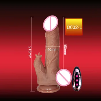 Dildos Vinrators Kadınlar için Kablosuz Uzaktan Kumanda Vibratör Oyuncaklar Yetişkinler için Erotik Makinesi Büyük Yapay Penis Teleskopik Gerçekçi Penis