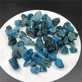 Doğal Ham Mavi Apatit Kaba Taşlar Kristal çakıl Mineraller ve Taşlar Kaba Taş Numune