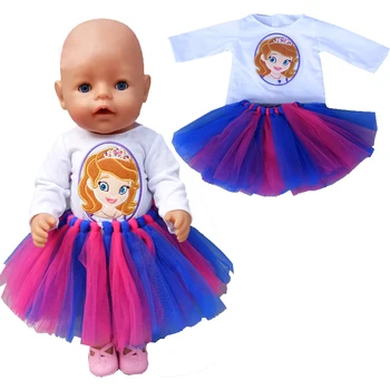 Doğan Bebek oyuncak bebek giysileri 43cm Yaz Gömlek Pantolon 18 İnç Kız Bebek Giysileri Pijama Seti