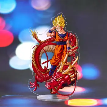 Dragon topu Süper Saiyan Bir Kakarotto Oğlu Gohan Gotenks Yeni Şekil 15Cm Akrilik Standı Modeli Zarif Masaüstü Süsler
