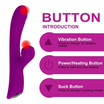 Emme Vibratör Kadınlar için Klitoris Enayi Stimülatörü ısıtma yapay Penis Penis Vibratörler ısıtma Tavşan Kadın Mastürbasyon Seks Oyuncak