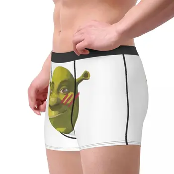 Erkek Blushy Shrek Boxer Külot Şort Külot nefes alan iç çamaşırı Erkek Komik Artı Boyutu Külot Polyester Baskı Külot