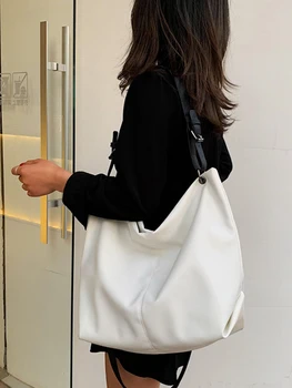 Foufurıeux Büyük Çanta Kadın 2022 Yeni Kore Versiyonu Tüm Maç askılı çanta PU omuzdan askili çanta Kadın Büyük Kapasiteli moda alışveriş çantası