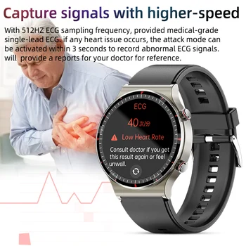 G08 akıllı saat PPG + EKG 24H Kalp Hızı Kan Oksijen Uyku Monitör Solunum Eğitim Tıbbi Sınıf Sağlık İzleme Smartwatch