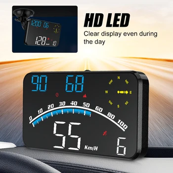 G10 Evrensel HUD GPS Head Up Display Kilometre Kilometre Sayacı LED Ekran Cam Projektör Aşırı Hız Yorgunluk Sürüş Alarmı