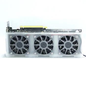 Grafik kartı arka panel radyatör GPU arka panel soğutma fanı 3070 3080 3090 akrilik şeffaf bellek serin