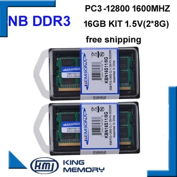 KEMBONA Hızlı Hızlı SODIMM Dizüstü ram DDR3 16 GB (2 adet ddr3 8 gb)1600 MHZ PC3 12800S 1.5 V 204pin ram Bellek