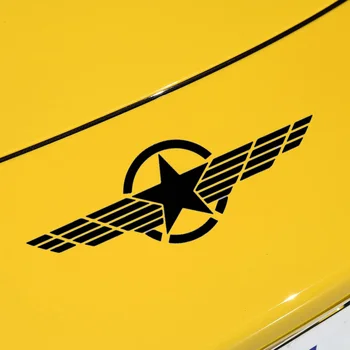 Komik Ordu Yıldız Araba Sticker Beş Köşeli Yıldız Logosu Araba Pencere Su Geçirmez Dekorasyon Araba Sticker Kafatası Amerikan Bayrağı